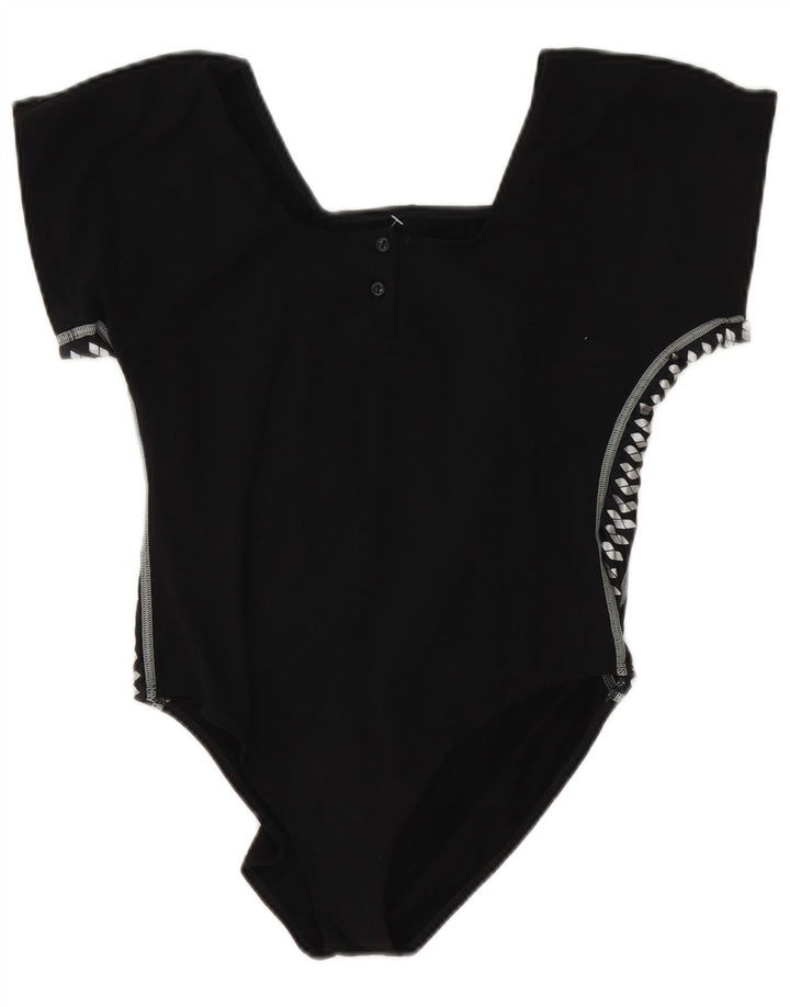 Arena Womens Graphic Swimwear IT 40 Pequeno Algodão Preto
