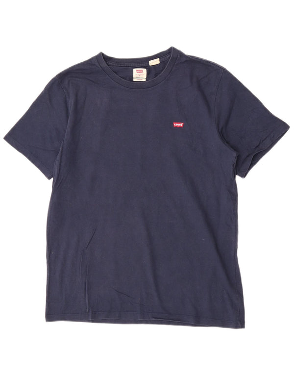 Camiseta masculina padrão Levi's Top médio azul marinho