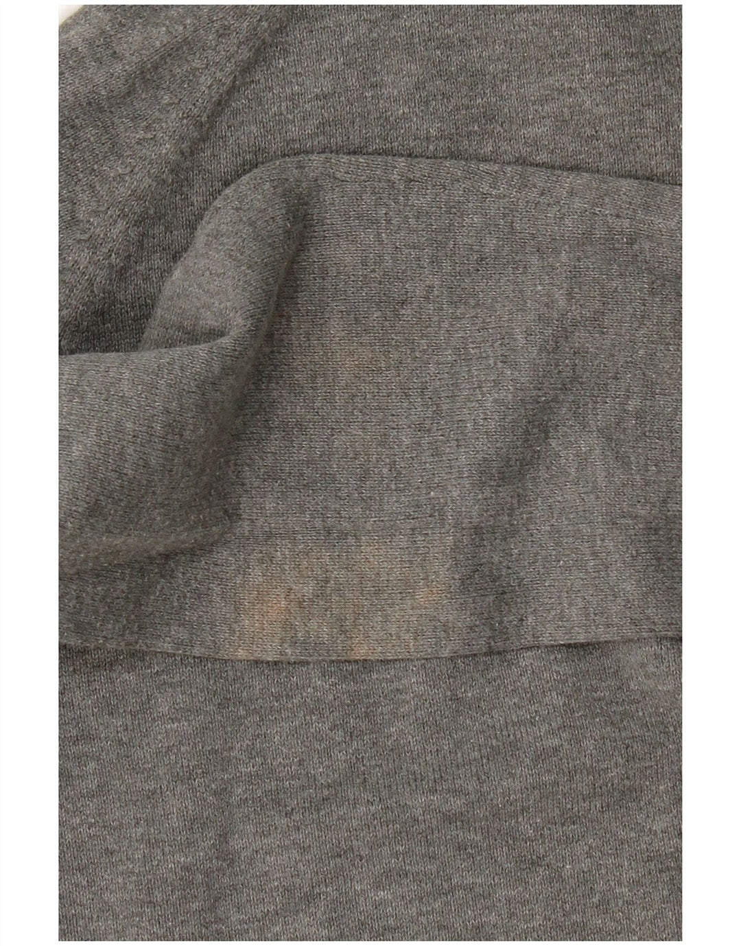 Zara Suéter feminino cropped com gola redonda Reino Unido 12 cinza médio