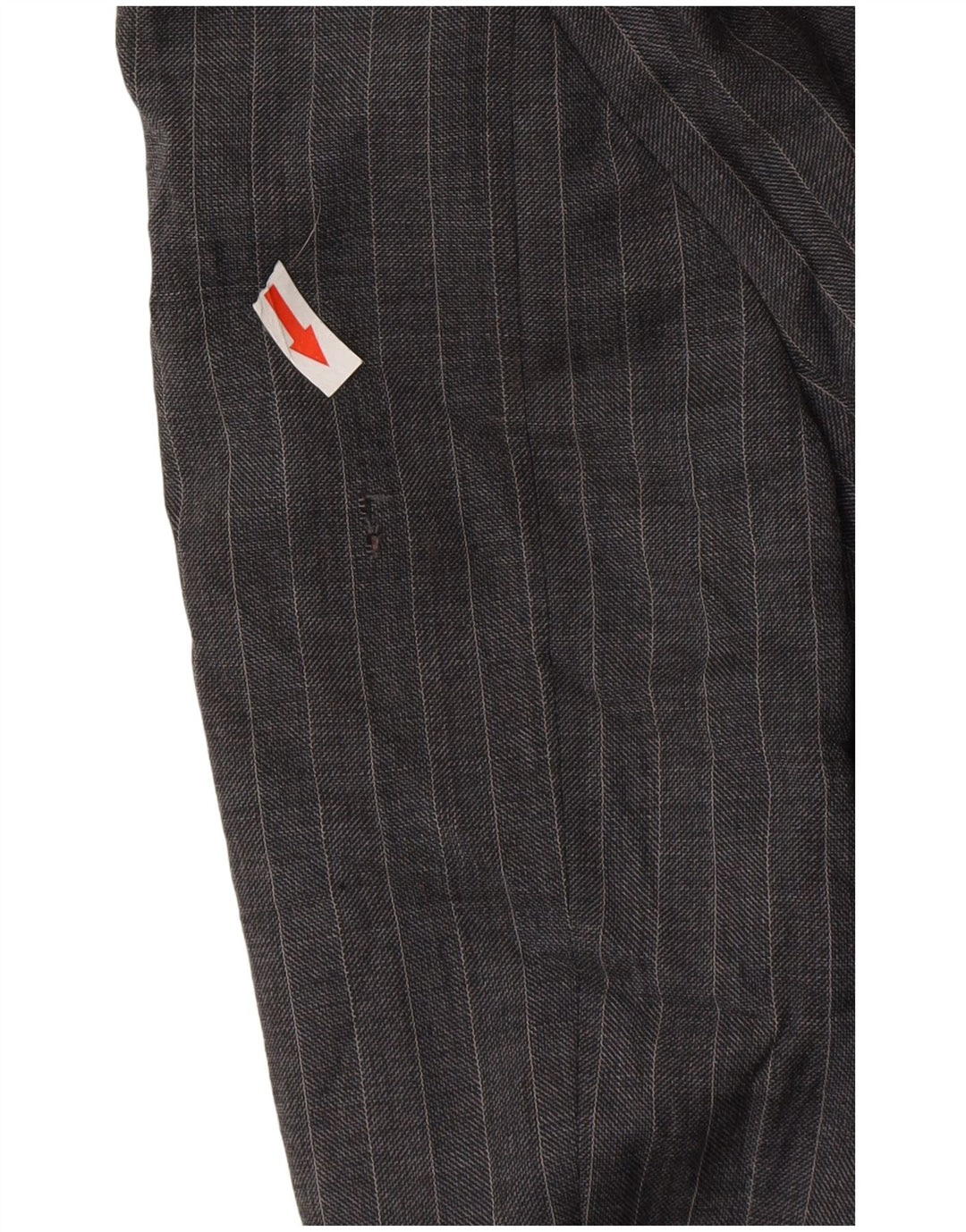 Jaqueta blazer masculina de 2 botões Marks & Spencer Reino Unido 44 XL cinza risca de giz lã