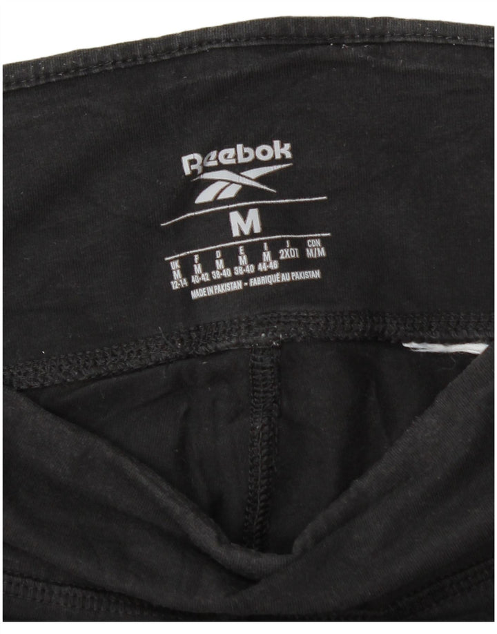 Leggings REEBOK feminino gráfico UK 12/14 médio preto