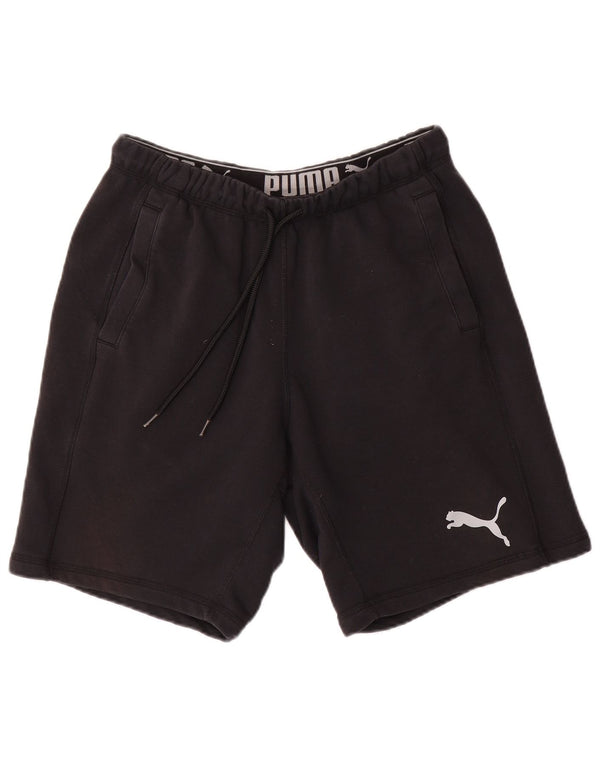 Shorts esportivos masculinos Puma médio preto