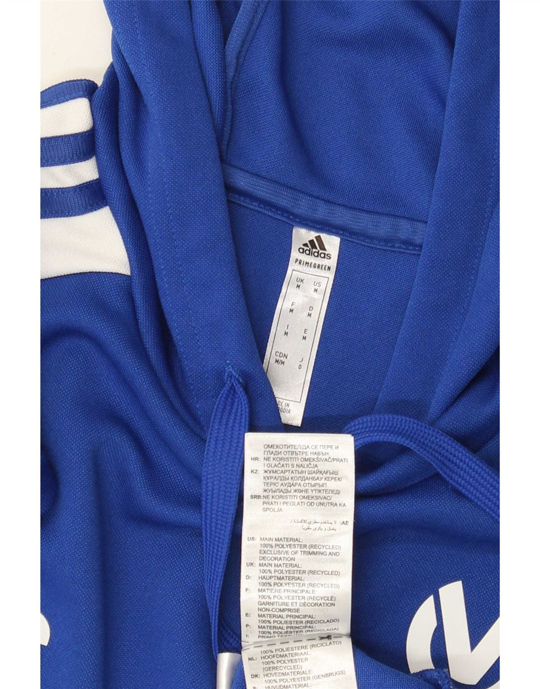 Adidas Mens Aeroready Graphic Hoodie Jumper Médio Azul Poliéster