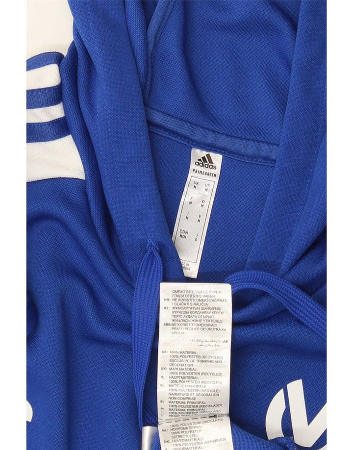 Adidas Mens Aeroready Graphic Hoodie Jumper Médio Azul Poliéster