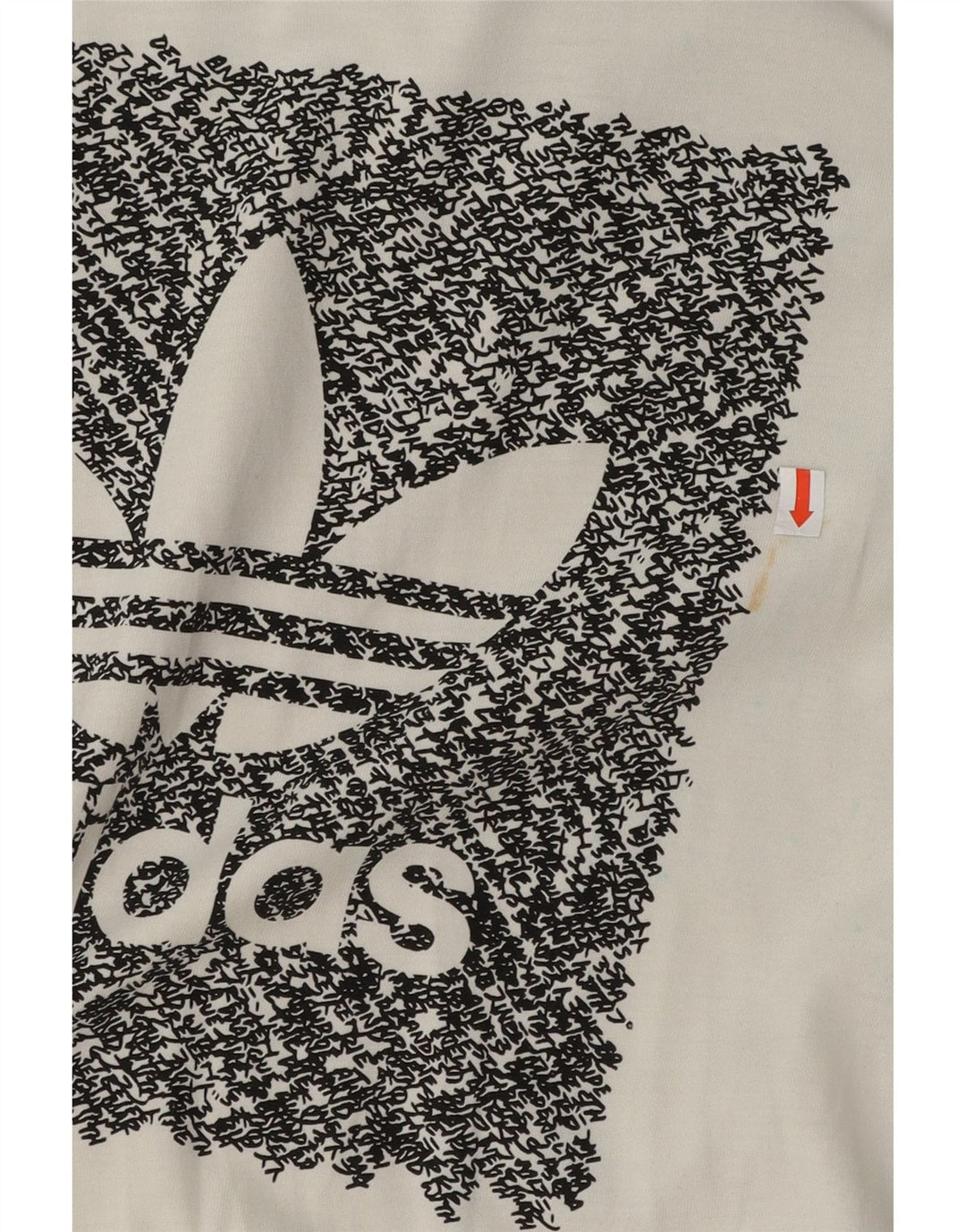 Adidas Mens Graphic T-Shirt Top Pequeno Algodão Branco