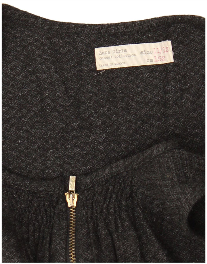 Macacão Zara Meninas Sem Mangas 11-12 Anos Preto