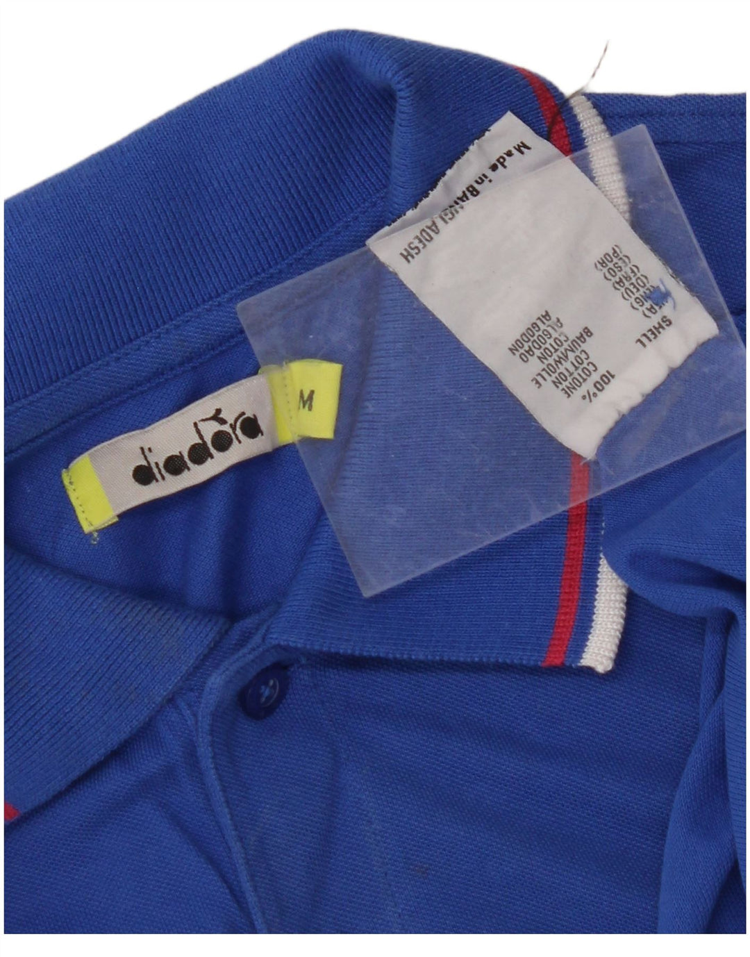 Camisa polo masculina DIADORA algodão azul médio