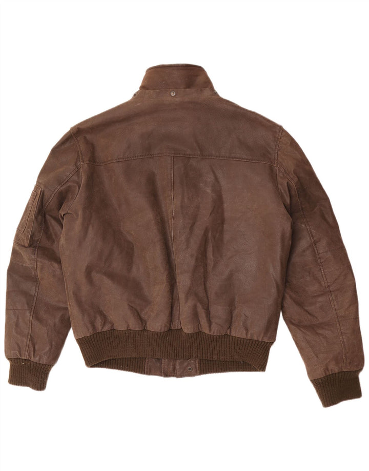 Jaqueta masculina bomber camurça Conbipel IT 54 XL couro marrom