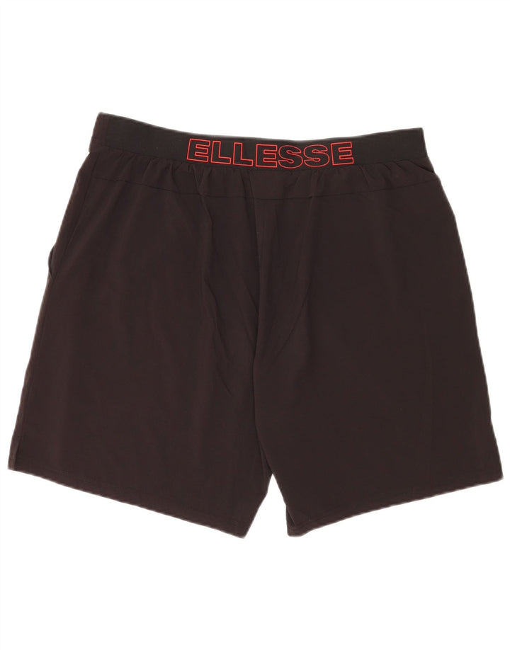 Ellesse Mens Graphic Sport Shorts Grande Poliéster Preto