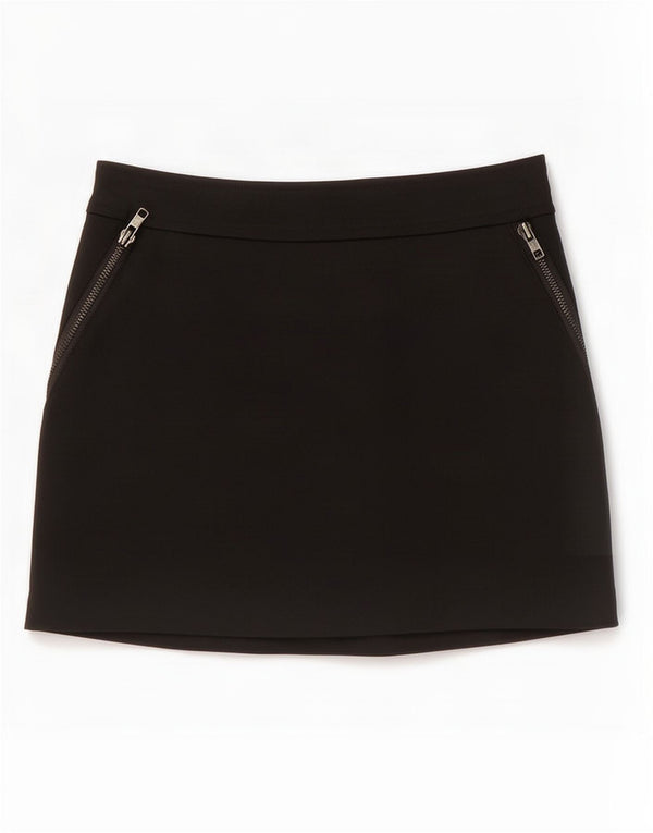 Zara Womens Skort EU 34 2XS W24 Algodão Preto