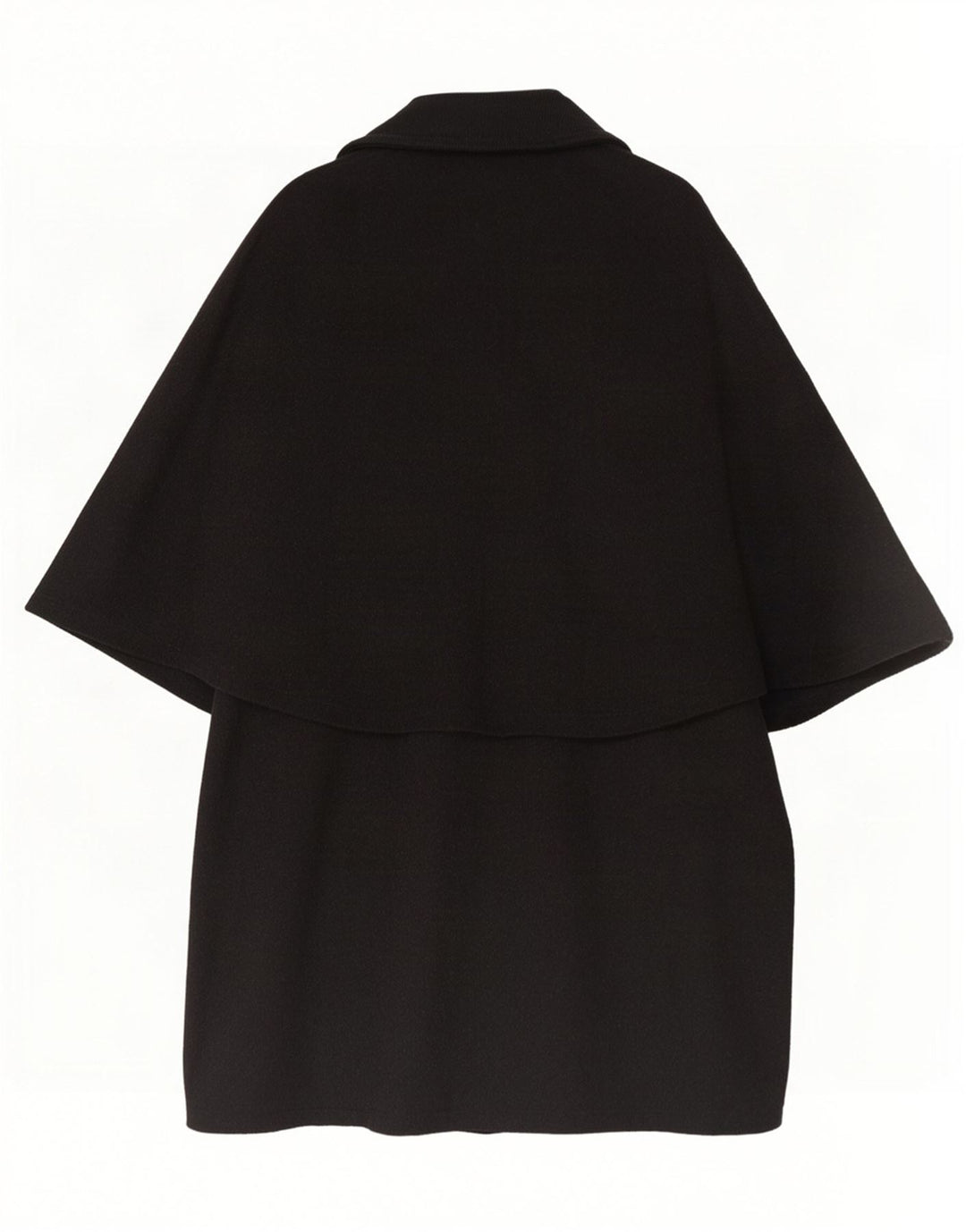 Casaco Poncho Feminino Superior Tamanho Único Lã Colourblock Cinza