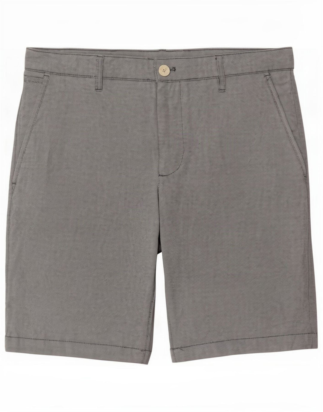 Zara Mens Chino Shorts EU 40 Médio W31 Algodão Cinza