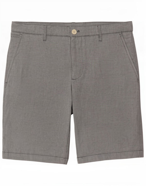 Zara Mens Chino Shorts EU 40 Médio W31 Algodão Cinza