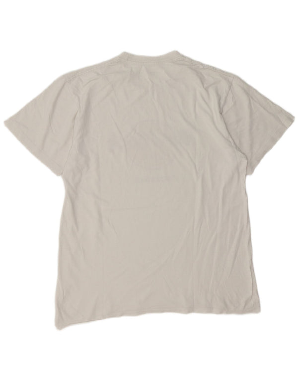 Camiseta masculina Hard Rock Cafe Florence com estampa gráfica grande de algodão branco