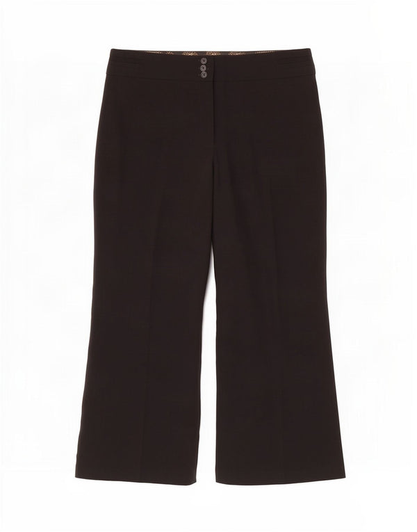 Calça casual feminina Marks & Spencer Bootcut Reino Unido 18 XL W36 L30 preta