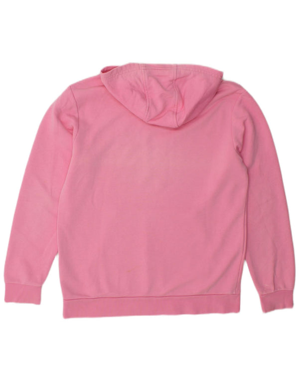 Suéter com capuz gráfico Adidas Boys 13-14 anos algodão rosa