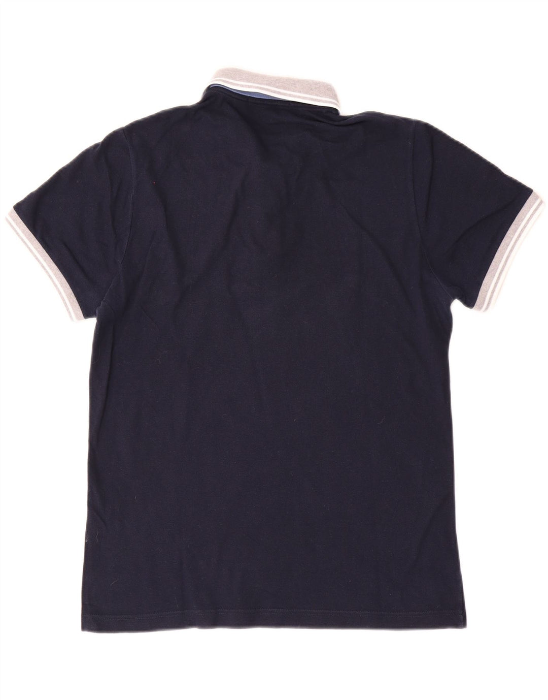 Camisa polo masculina Fred Perry médio azul marinho algodão colorblock