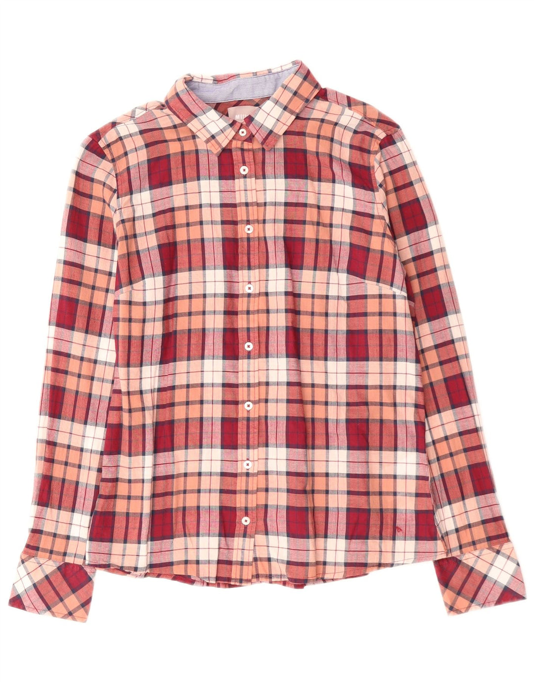 Camisa feminina MUSTANG EU 36 pequeno algodão xadrez rosa