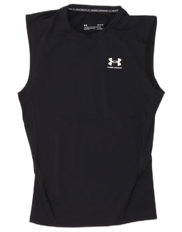 Under Armour Mens Heat Gear Vest Top Grande Poliéster Preto