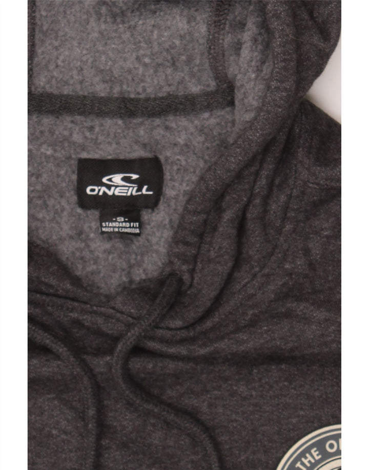 O'NEILL Mens Graphic Standard Fit Hoodie Jumper Small Grey Flecked Cotton Vintage O'Neill and Second-Hand O'Neill from Messina Hembry 