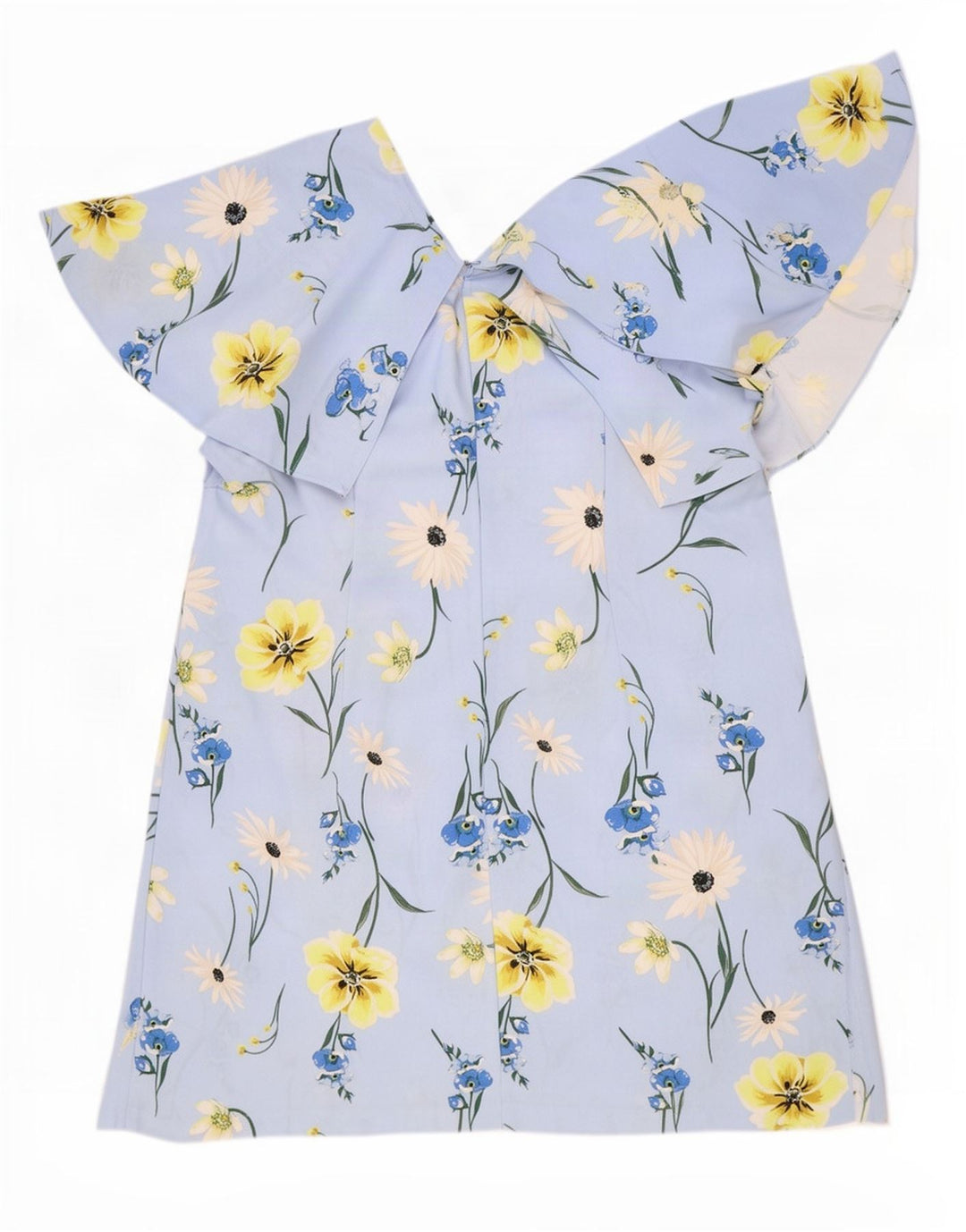 Vestido feminino Marks & Spencer UK 24 4XL azul floral poliéster