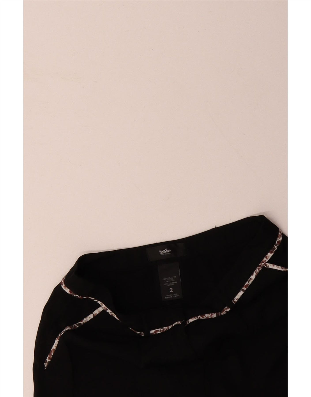 MOSSIMO Shorts Chino Feminino US 2 XS W28 Poliéster Preto