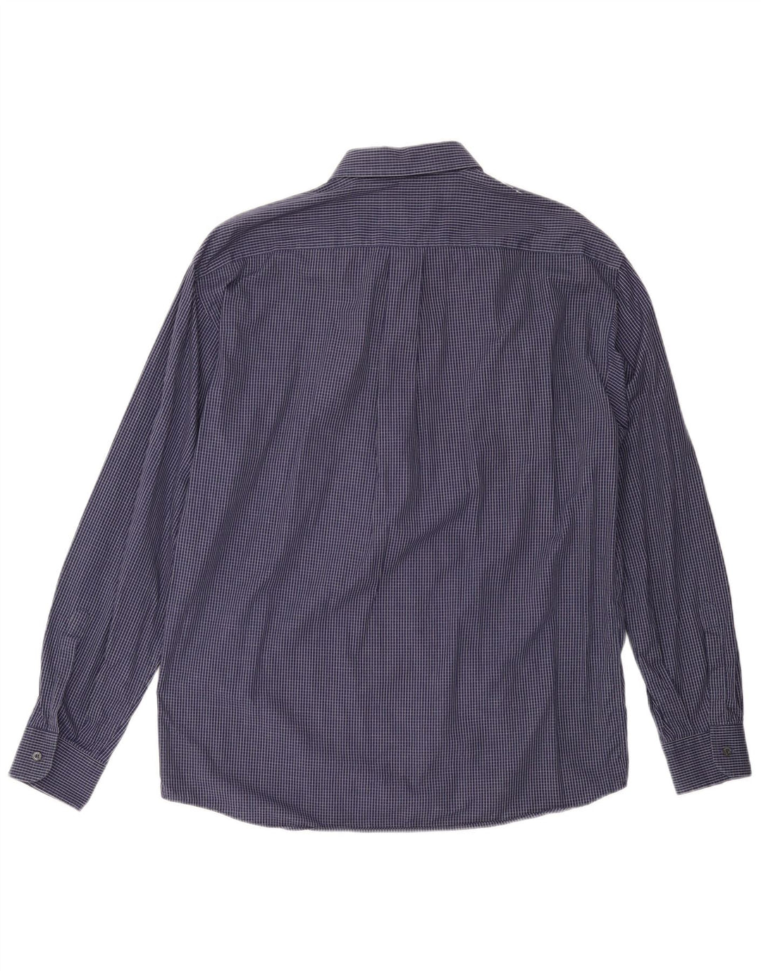 Camisa masculina NAVIGARE grande xadrez azul marinho