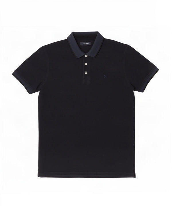 Camisa polo masculina Jack & Jones XL azul marinho algodão