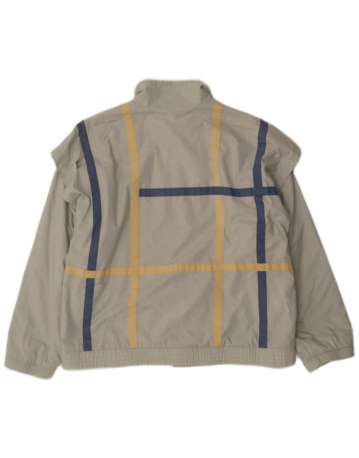 Adidas Womens Bomber Jacket UK 18 XL Verde Check Algodão