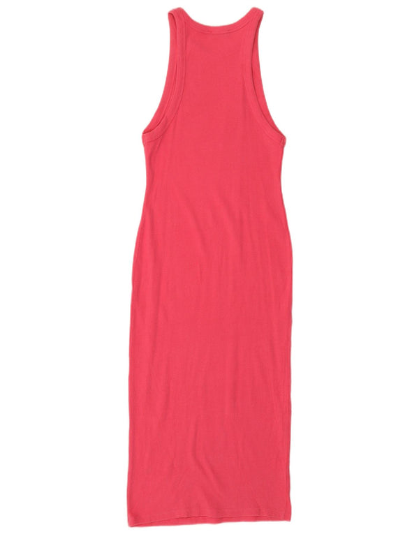 Zara Womens Sleeveless Bodycon Dress UK 14 Large Pink