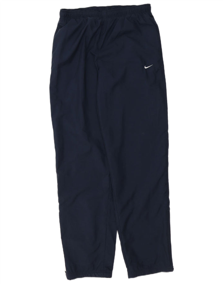 Calça de treino masculina NIKE Joggers UK 42/44 grande azul marinho poliéster