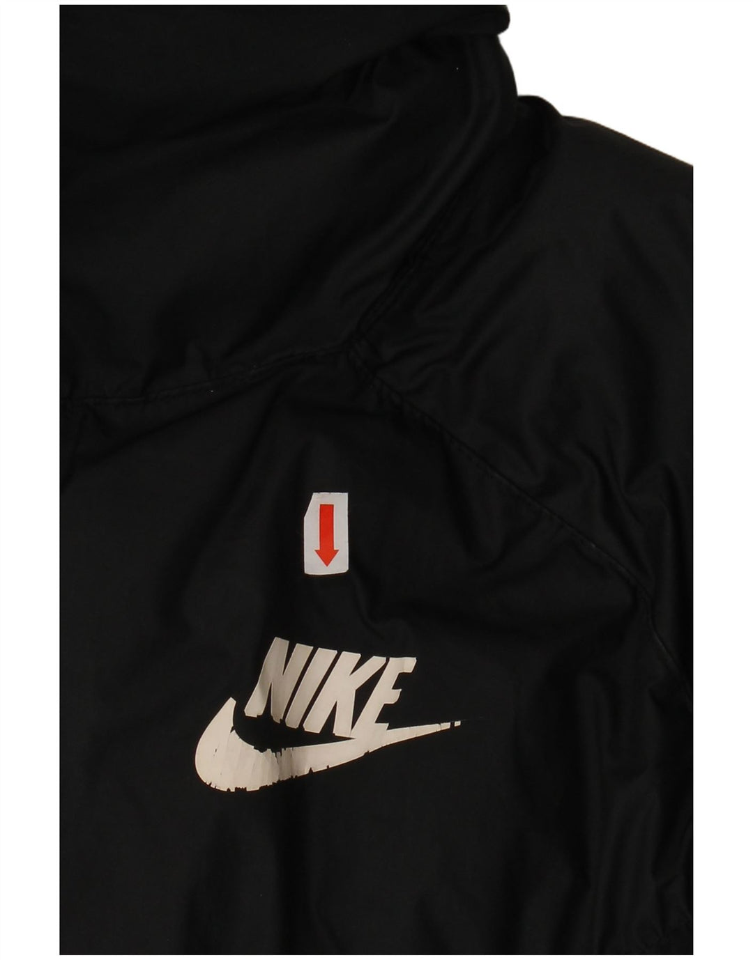 Jaqueta Nike Feminina Crop Oversized Acolchoada UK 10 Pequena Poliéster Preta