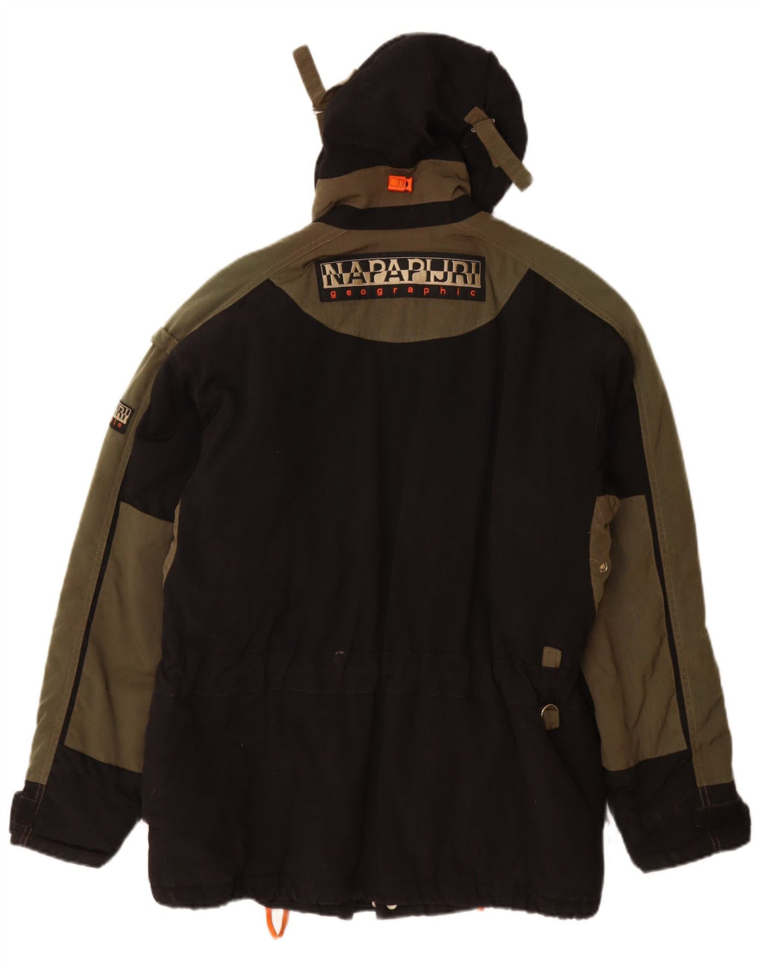 Jaqueta corta-vento masculina NAPAPIJRI com capuz UK 38 poliamida preta média