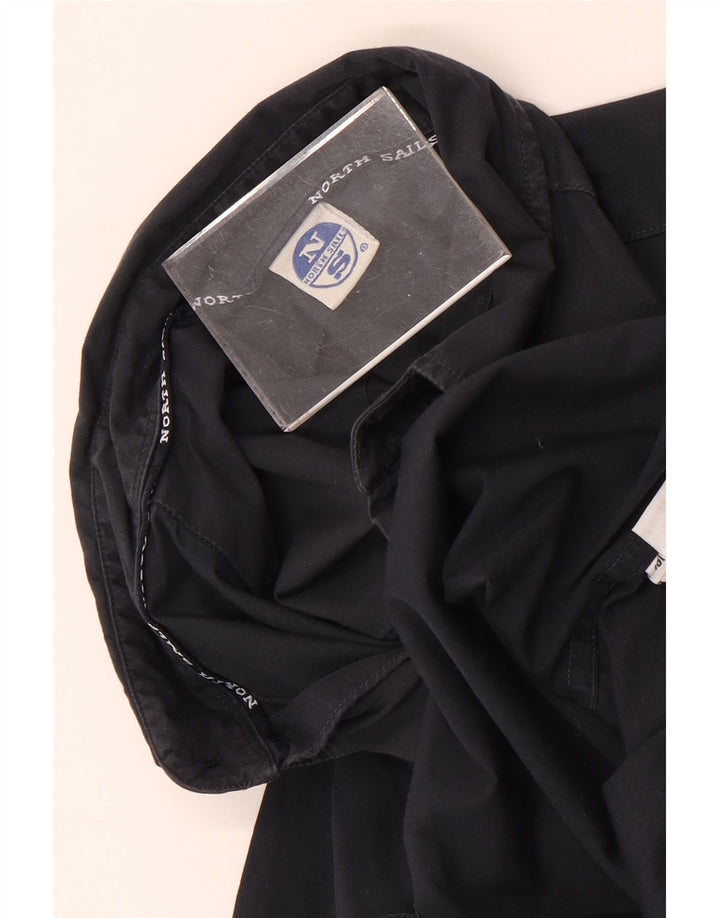 Camisa masculina North Sails algodão preto médio