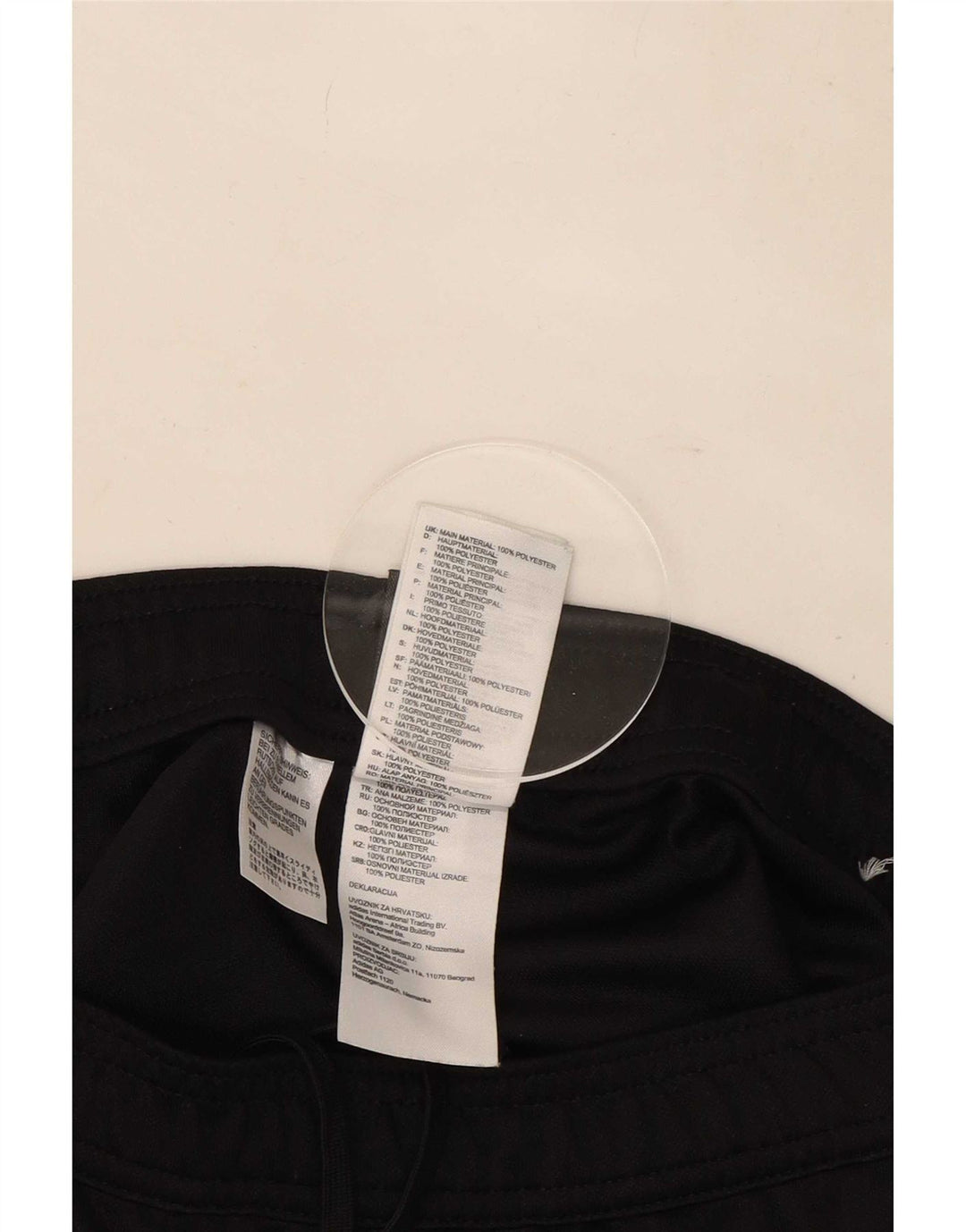 Calça Adidas Mens Treino Pequeno Poliéster Preto