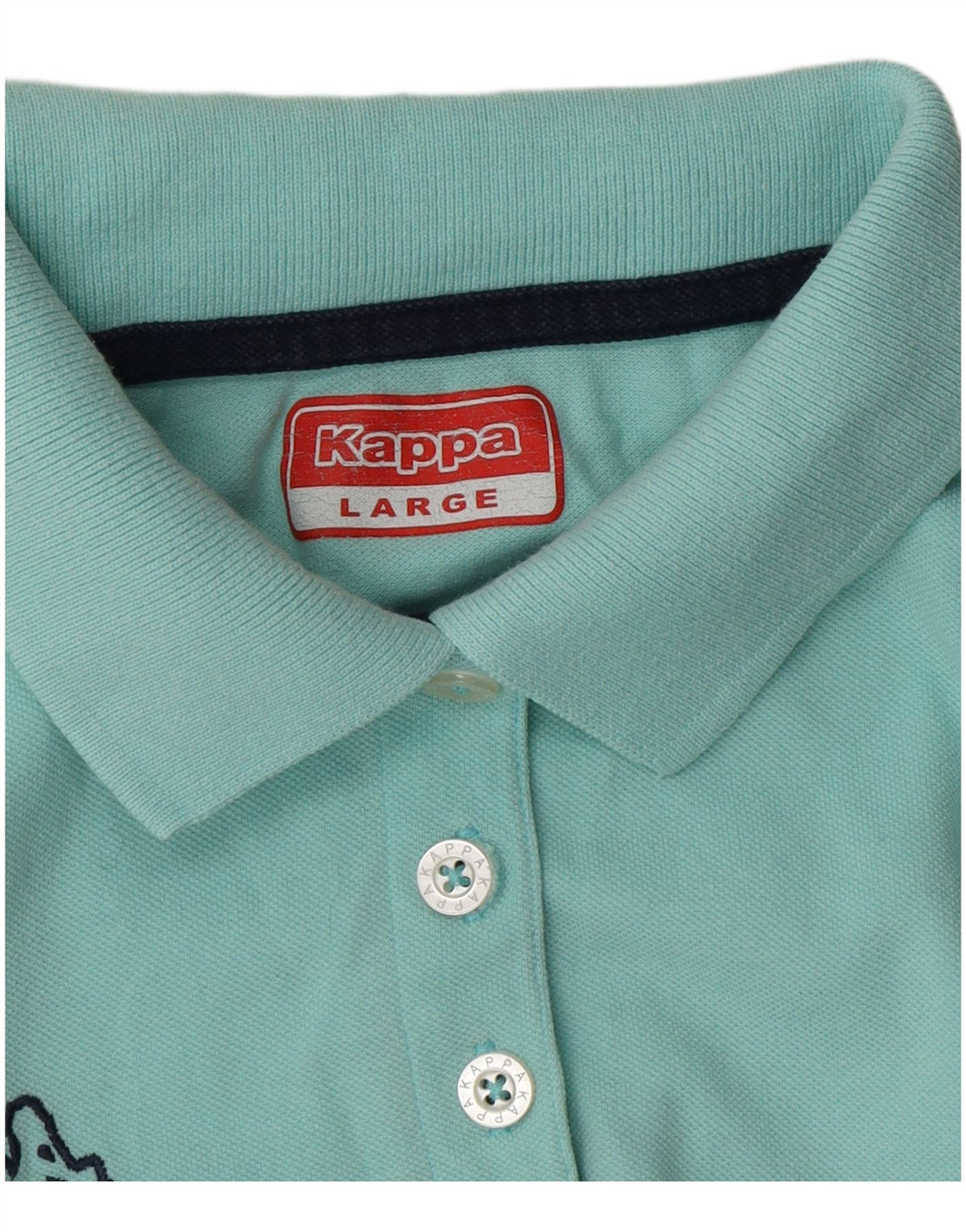 Camisa polo feminina Kappa UK 14 grande turquesa