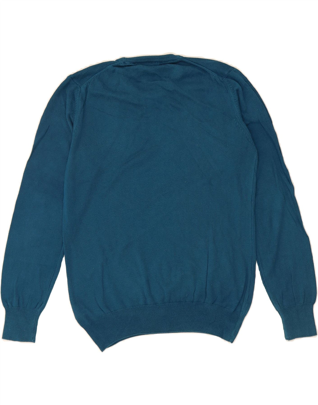 JECKERSON Mens Crew Neck Jumper Sweater Medium Blue Cotton Vintage Jeckerson and Second-Hand Jeckerson from Messina Hembry 