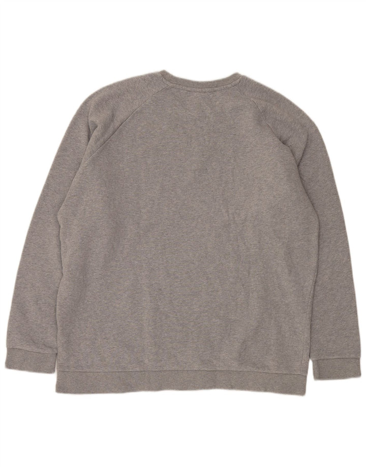 Adidas Mens Moletom Jumper XL Cinza Flecked Algodão