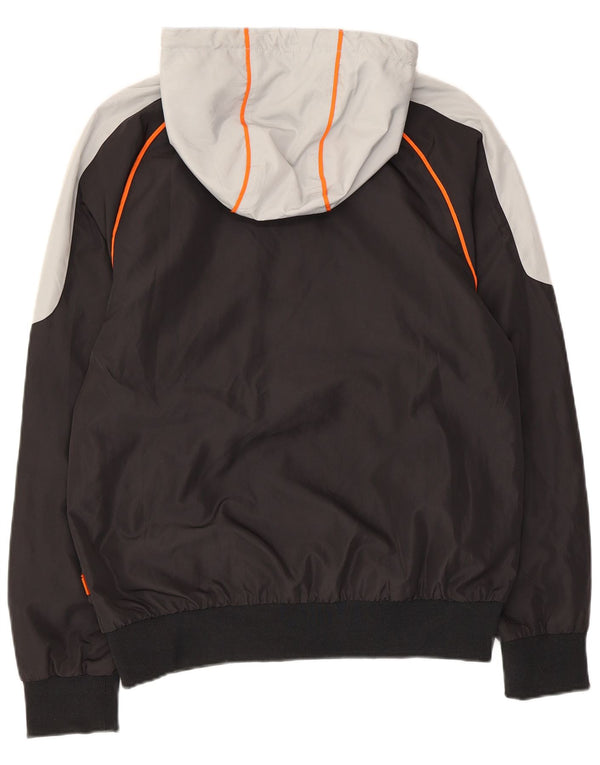 UMBRO Jaqueta feminina de agasalho gráfico Reino Unido 14 bloco colorido preto médio