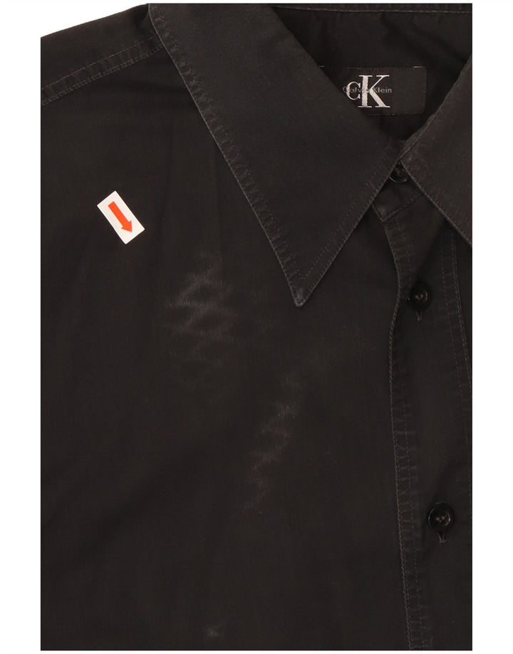 Camisa masculina CALVIN KLEIN grande algodão preto