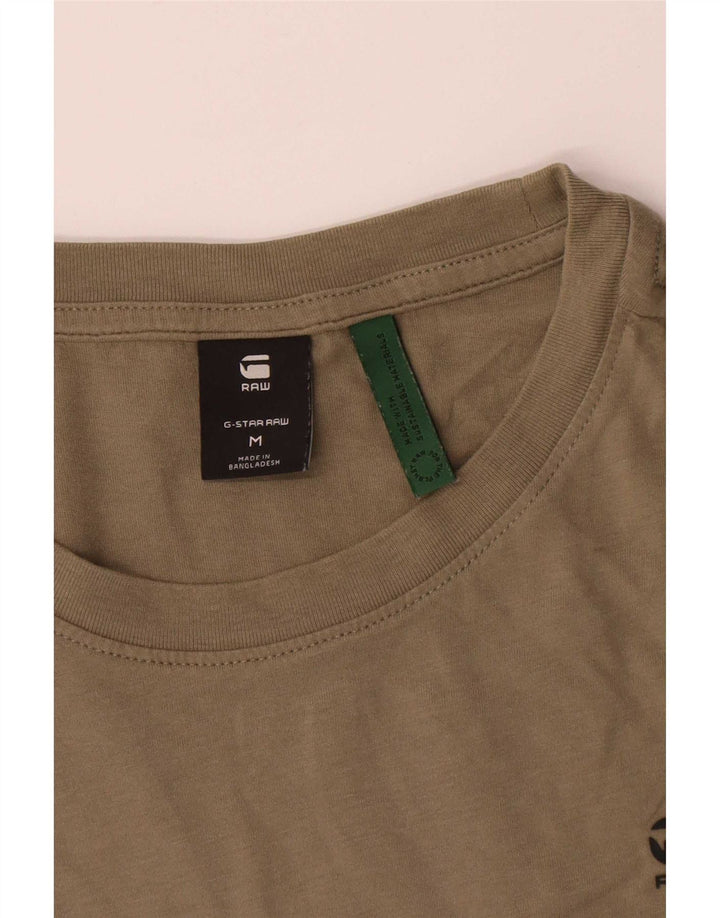 Camiseta masculina G-Star Top médio cáqui