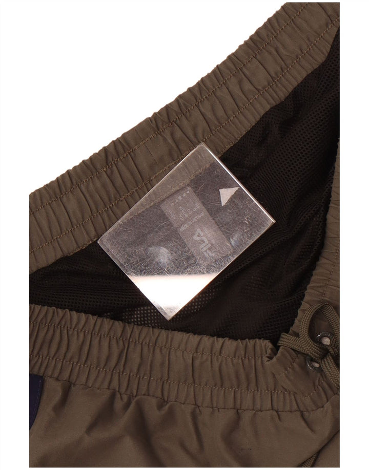 Shorts de banho masculino Fila grande poliéster cáqui