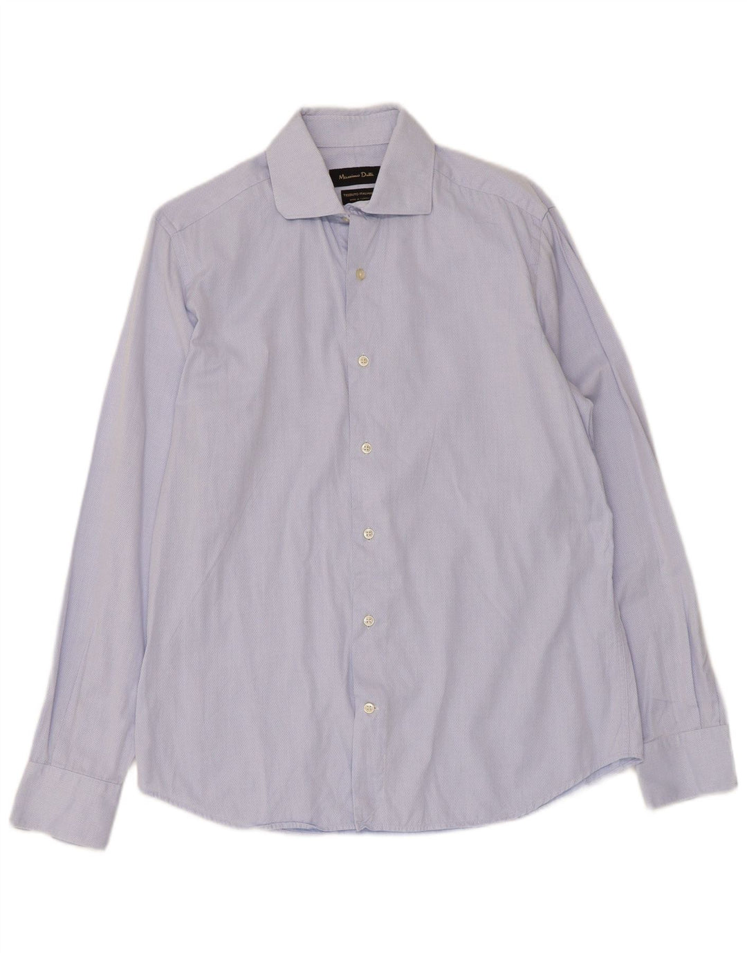 Camisa masculina Massimo Dutti tamanho 41 azul médio argyle/diamante