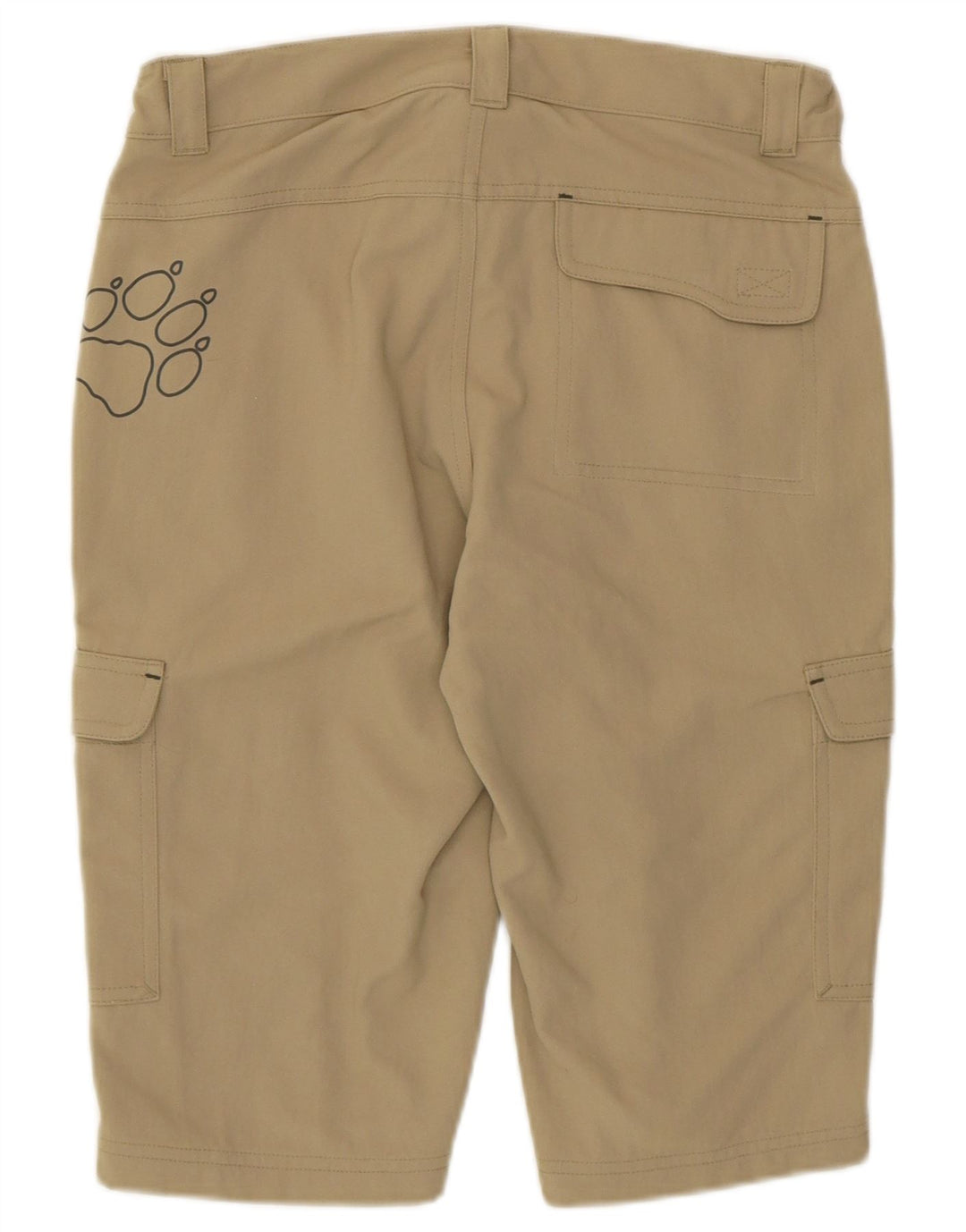 Shorts cargo gráfico Jack Wolfskin Boys 13-14 anos W28 bege poliamida