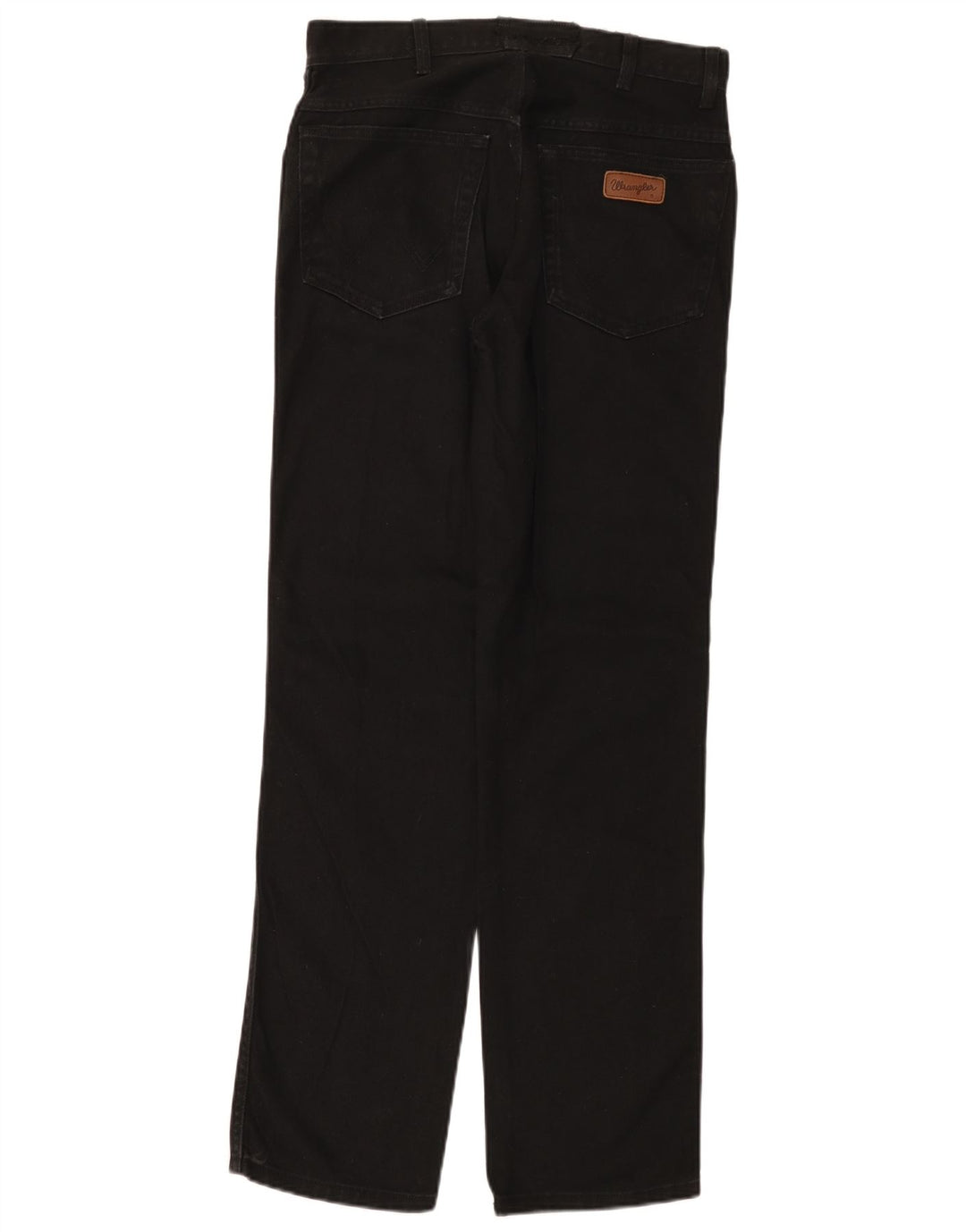 Wrangler Mens Straight Jeans W30 L32 Algodão Preto