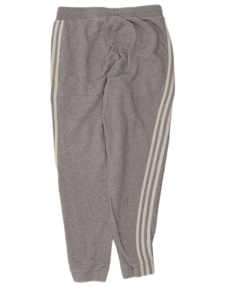 Calça de treino masculina ADIDAS joggers pequeno algodão cinza