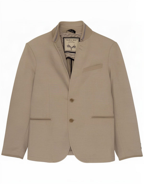 Jaqueta blazer masculina Zara com 2 botões EU 52 grande algodão cinza