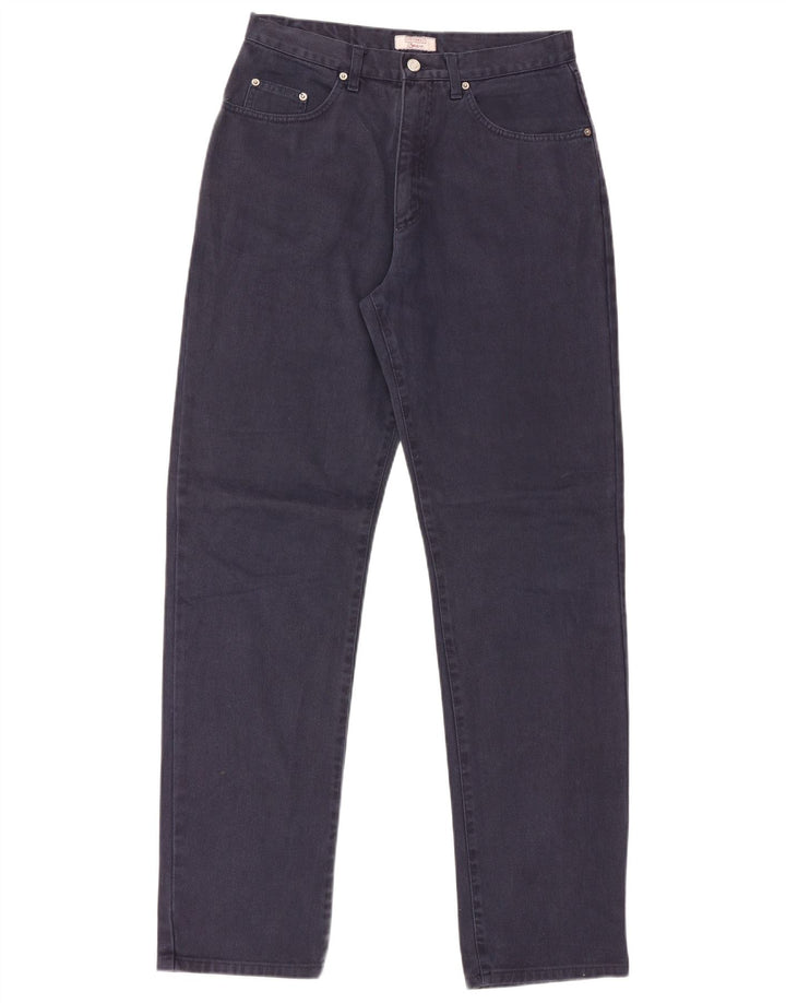 Stefanel Mens Straight Jeans IT 48 Médio W34 L34 Azul Marinho Algodão