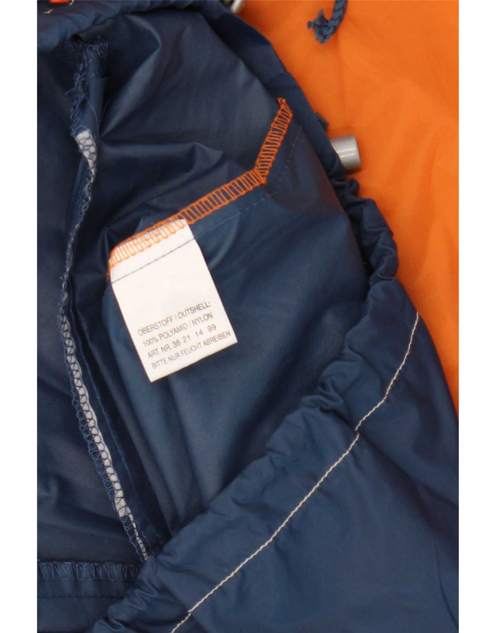 Jaqueta de chuva masculina vintage solta gráfica Reino Unido 36 pequena multicolorida