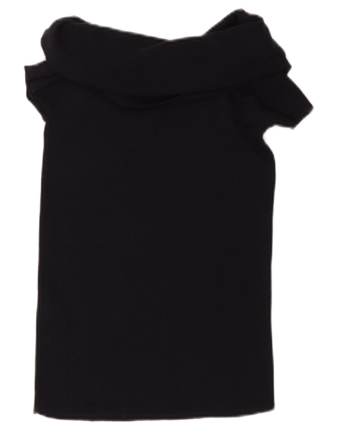 Blusa cropped feminina ZARA UK 12 viscose preta média